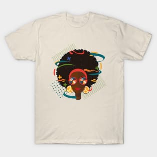 Woman with a Groovy Fellings T-Shirt